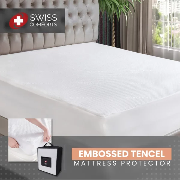 Embossed Tencel Mattress Protector
