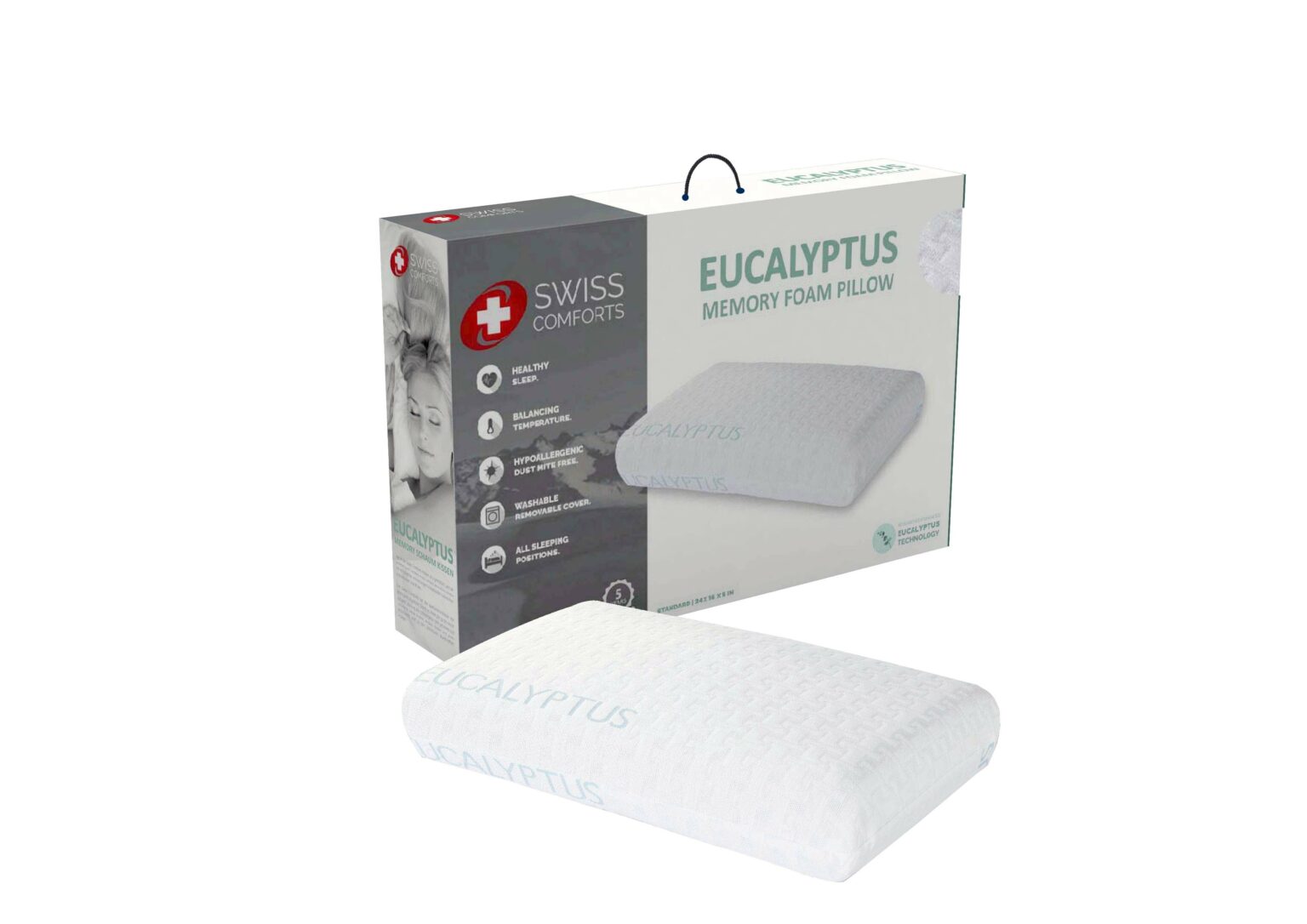 Swiss Comforts Tencel Memory Foam Pillow (Copy) Swiss Comforts