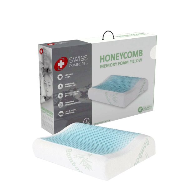 Swiss Comforts - Honeycomb Bamboo Memory Foam Pillow