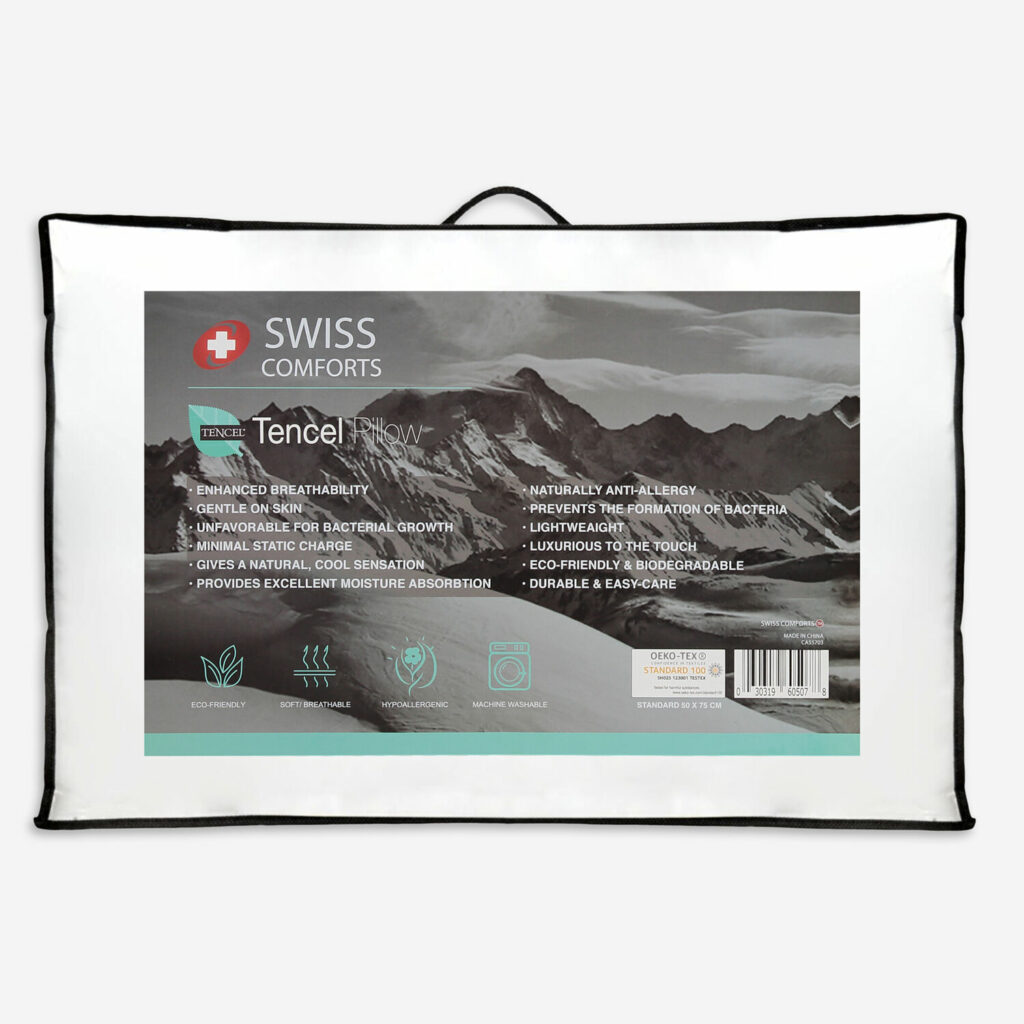 Swiss Comforts Soft Tencel Pillow Swiss Comforts