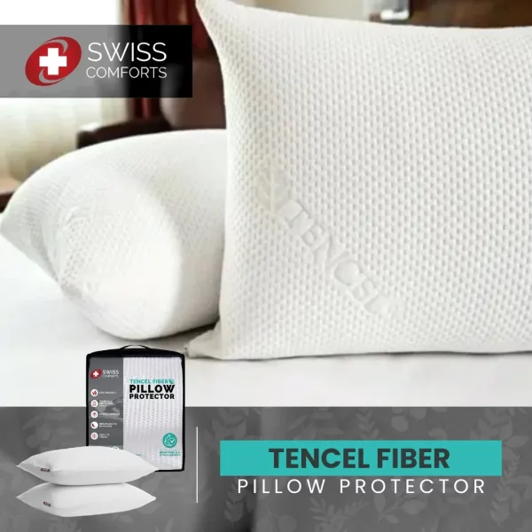 Embossed Tencel Pillow Protector